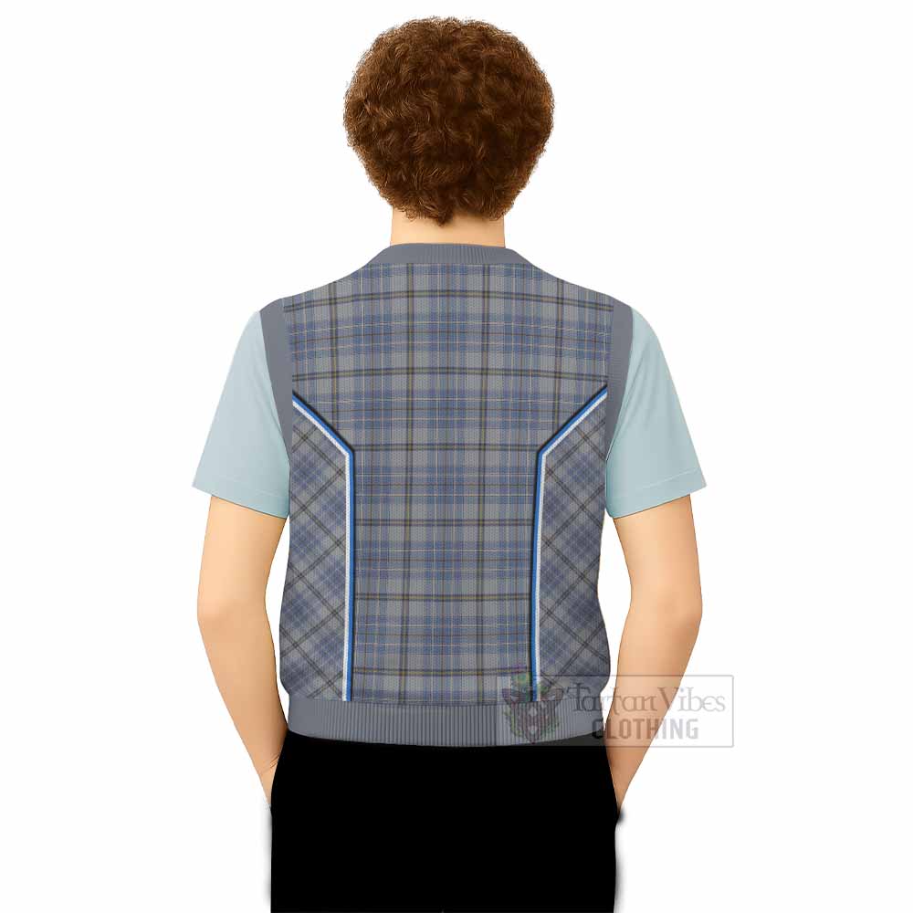 Tweedie Tartan Crest Knitted V-Neck Vest Scotland Coat of Arm Flag Style - Tartan Vibes Clothing