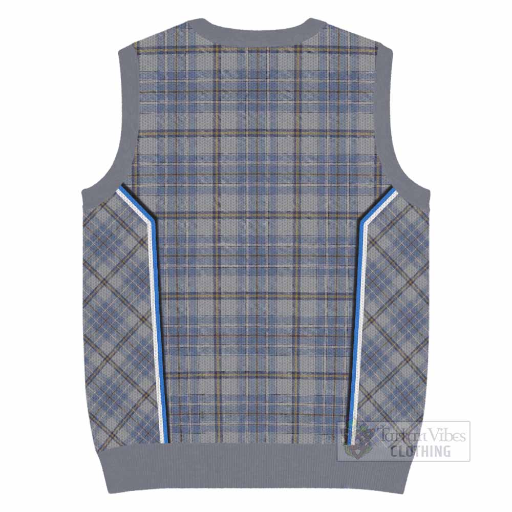 Tweedie Tartan Crest Knitted V-Neck Vest Scotland Coat of Arm Flag Style - Tartan Vibes Clothing