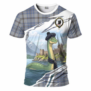 Tweedie Tartan Crest Loch Ness Monster Scottish Heritage Art T-Shirt