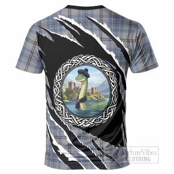 Tweedie Tartan Crest Loch Ness Monster T-Shirt Celtic Knot Nessie Art
