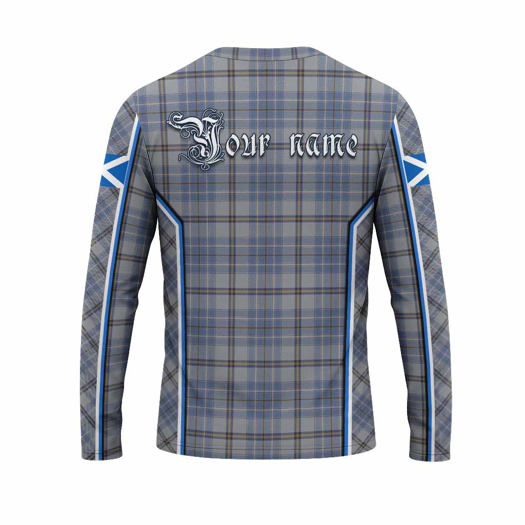 Tweedie Tartan Crest Long Sleeve T-Shirt Scotland Coat of Arm Flag Style - Tartan Vibes Clothing