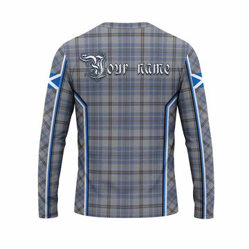 Tweedie Tartan Crest Long Sleeve T-Shirt Scotland Coat of Arm Flag Style - Tartan Vibes Clothing