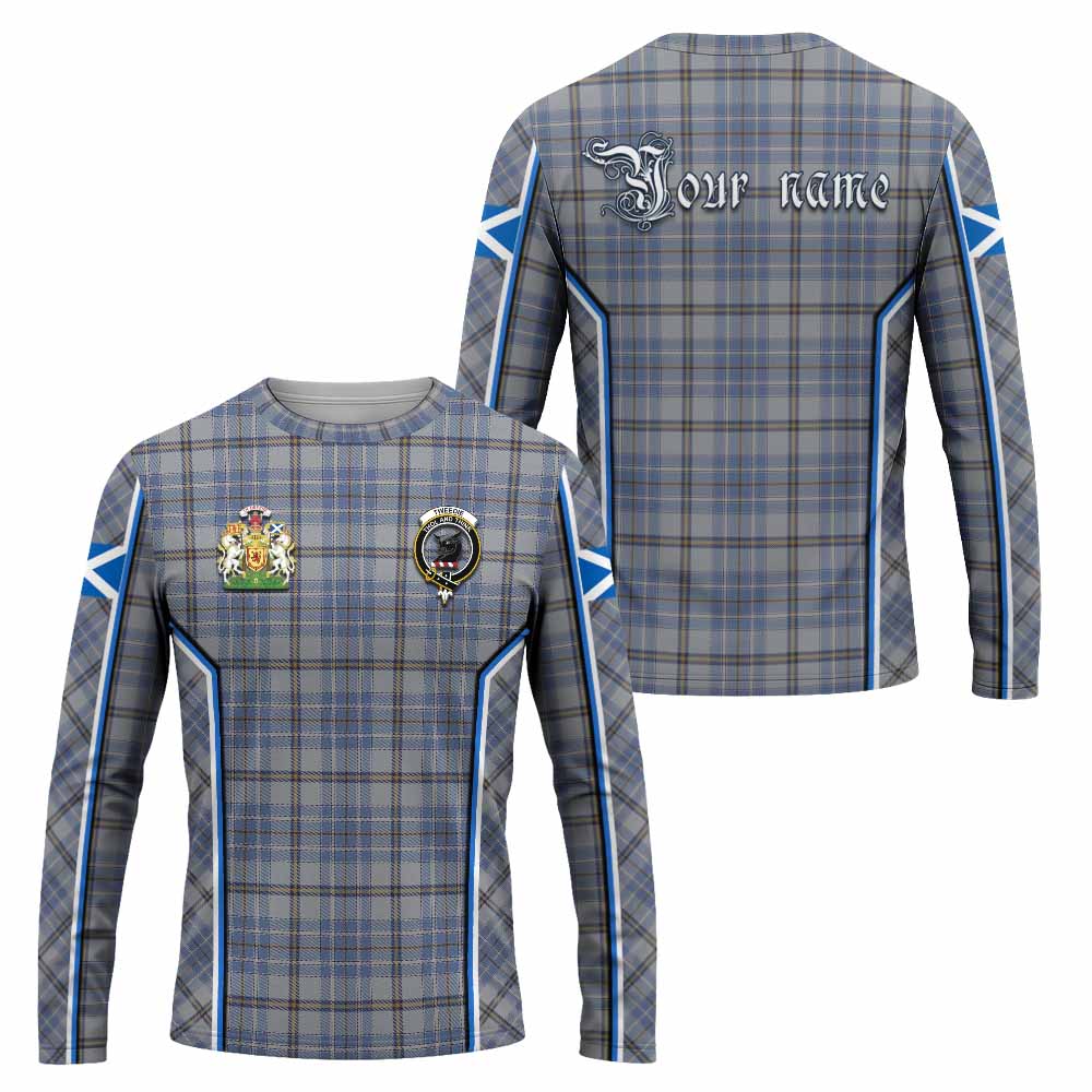 Tweedie Tartan Crest Long Sleeve T-Shirt Scotland Coat of Arm Flag Style - Tartan Vibes Clothing