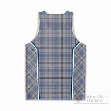 Tweedie Tartan Crest Men Tank Top Scotland Coat of Arm Flag Style