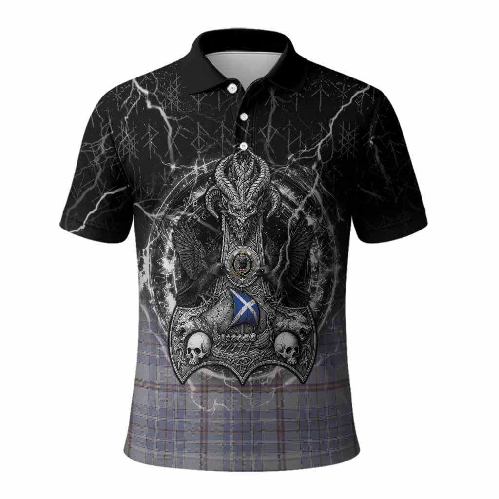 Tweedie Tartan Crest Polo Shirt Celtic Odin's Raven Legacy
