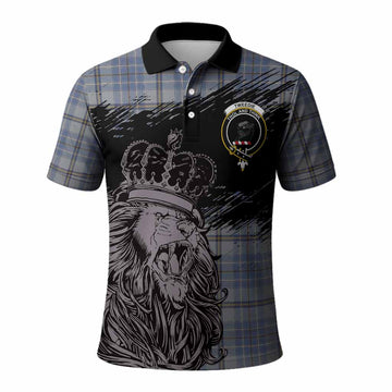 Tweedie Tartan Crest Polo Shirt Crowned Lion Heritage Style