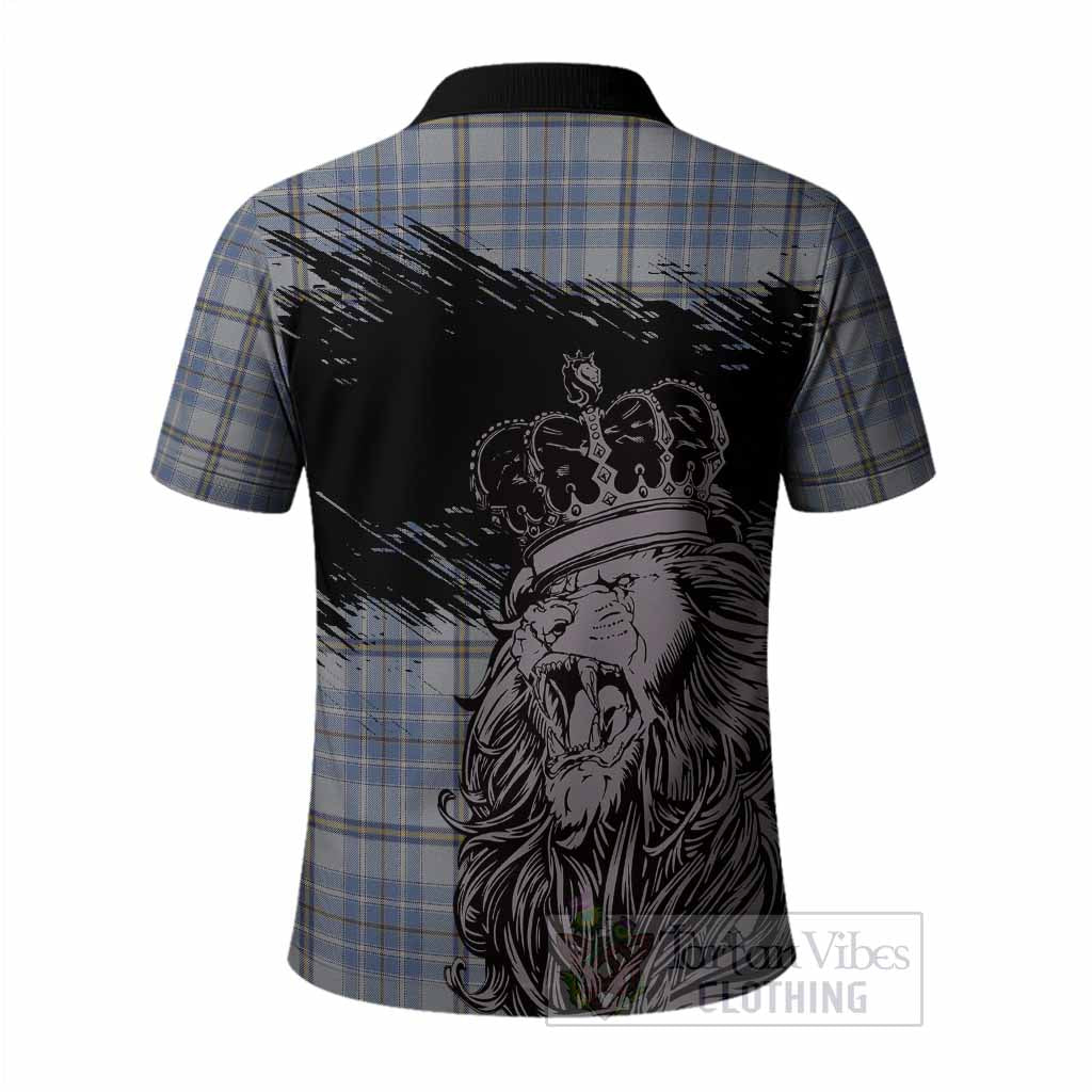 Tweedie Tartan Crest Polo Shirt Crowned Lion Heritage Style