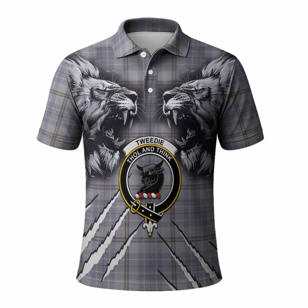 Tweedie Tartan Crest Polo Shirt Ferocious Lion Style