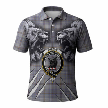 Tweedie Tartan Crest Polo Shirt Ferocious Lion Style