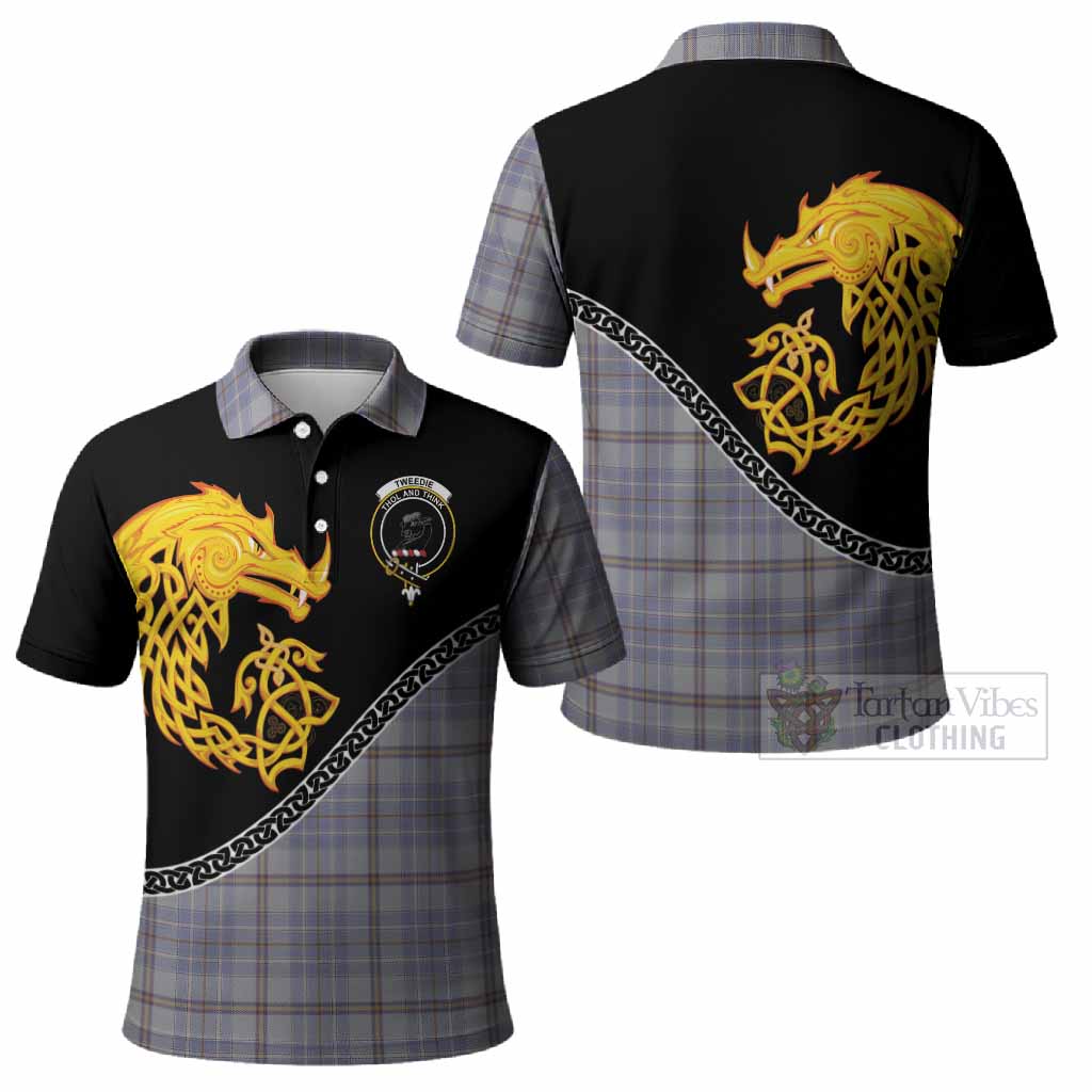 Tweedie Tartan Crest Polo Shirt Legendary Dragon Knot Half Style