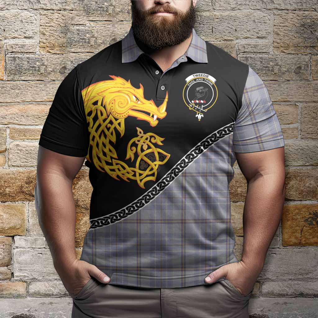 Tweedie Tartan Crest Polo Shirt Legendary Dragon Knot Half Style