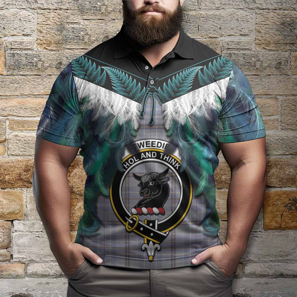 Tweedie Tartan Crest Polo Shirt New Zealand Maori Korowai Cloak