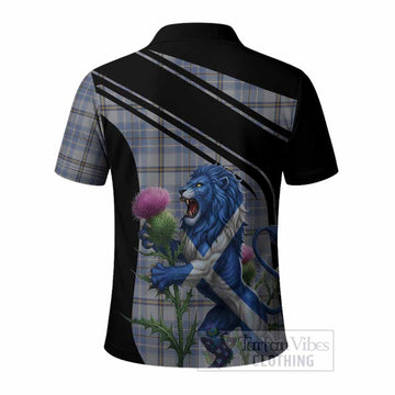Tweedie Tartan Crest Polo Shirt Scottish Lion Rampant Thistle - Tartan Vibes Clothing