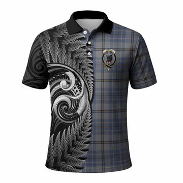 Tweedie Tartan Crest Polo Shirt With New Zealand Silver Fern Maori Koru