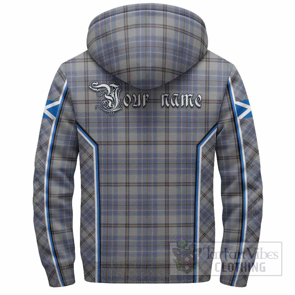 Tweedie Tartan Crest Sherpa Hoodie Scotland Coat of Arm Flag Style - Tartan Vibes Clothing