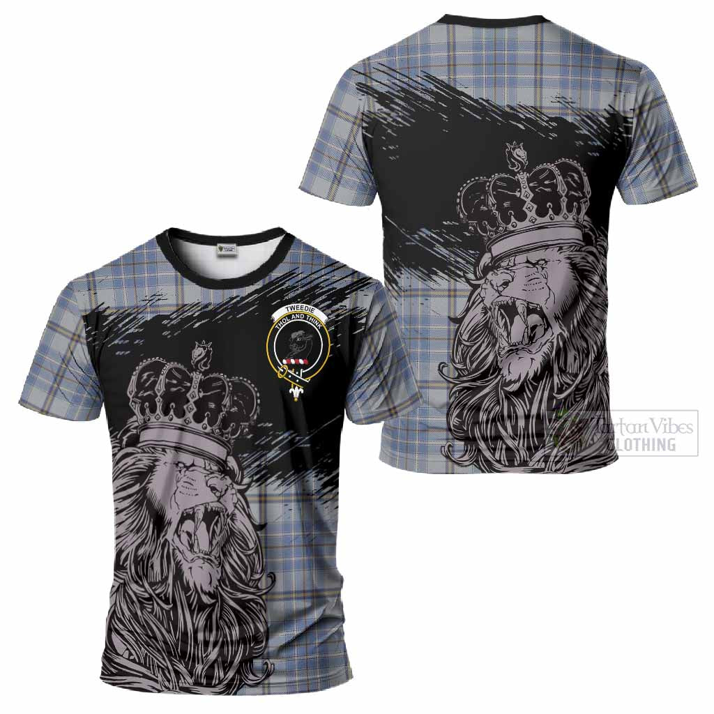 Tweedie Tartan Crest T-Shirt Crowned Lion Heritage Style