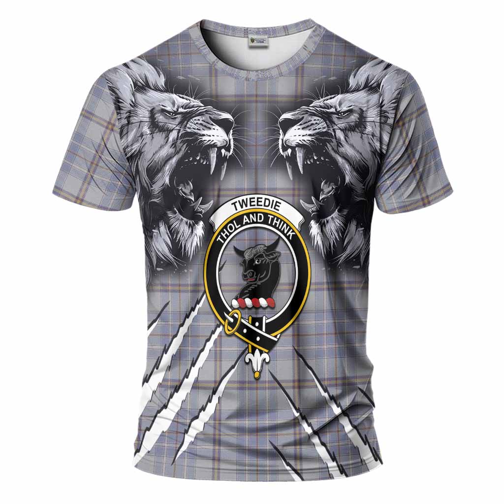 Tweedie Tartan Crest T-Shirt Ferocious Lion Style