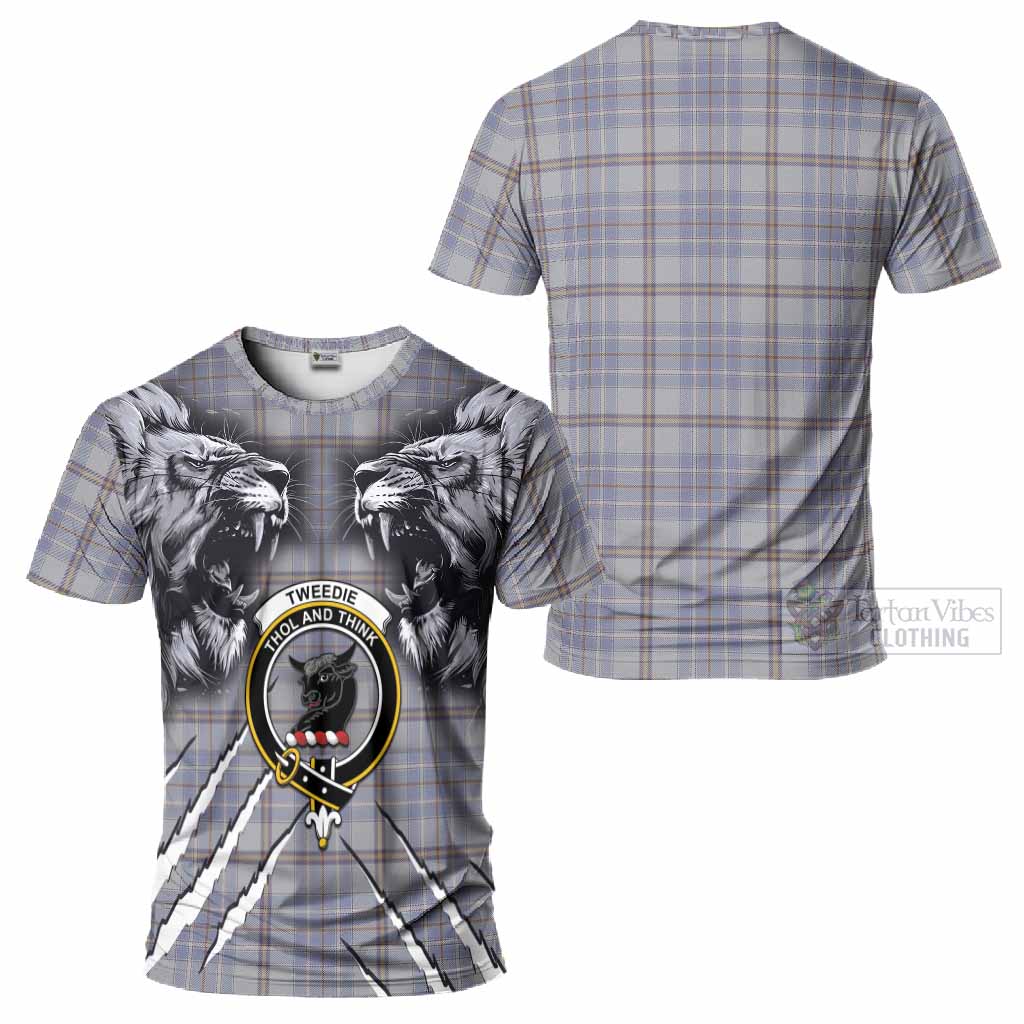 Tweedie Tartan Crest T-Shirt Ferocious Lion Style