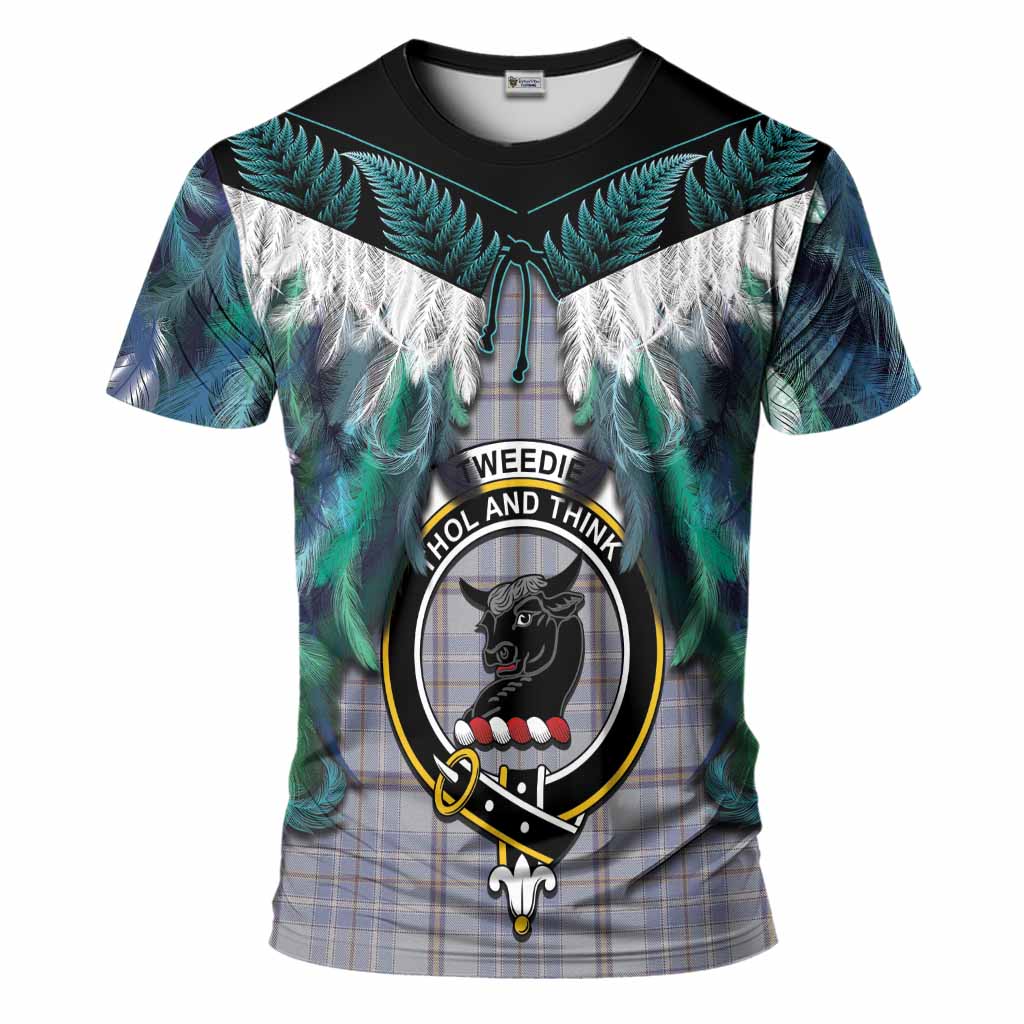 Tweedie Tartan Crest T-Shirt New Zealand Maori Korowai Cloak