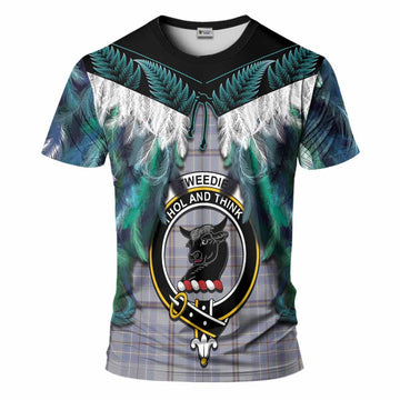 Tweedie Tartan Crest T-Shirt New Zealand Maori Korowai Cloak