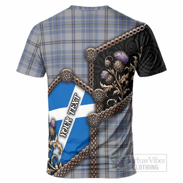 Tweedie Tartan Crest T-Shirt Scottish Thistle Loch Ness Monster