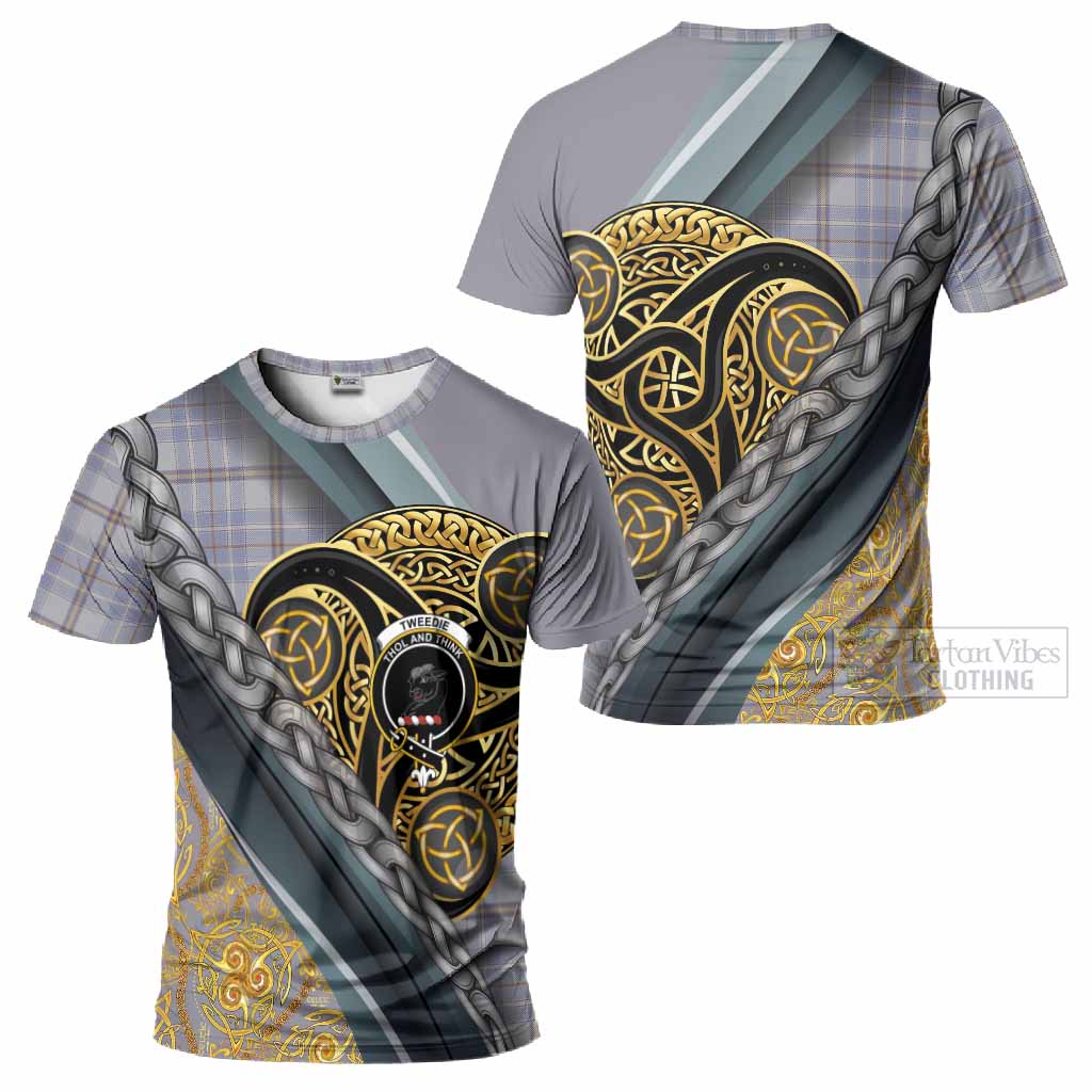 Tweedie Tartan Crest T-Shirt Scottish Triskele Celtic