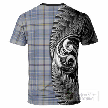 Tweedie Tartan Crest T-Shirt With New Zealand Silver Fern Maori Koru