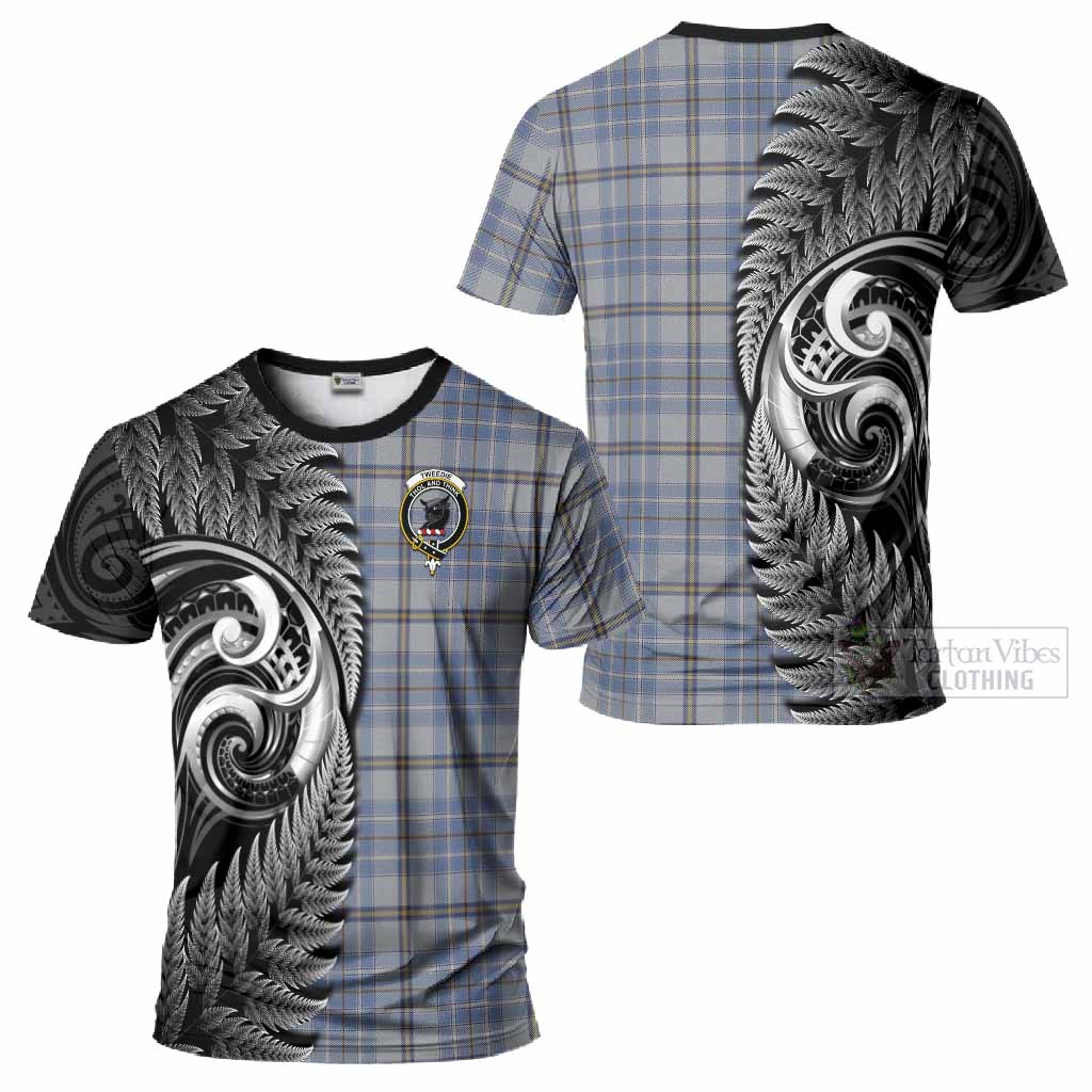 Tweedie Tartan Crest T-Shirt With New Zealand Silver Fern Maori Koru