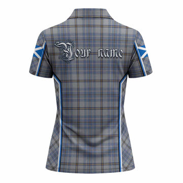 Tweedie Tartan Crest Women's Polo Shirt Scotland Coat of Arm Flag Style