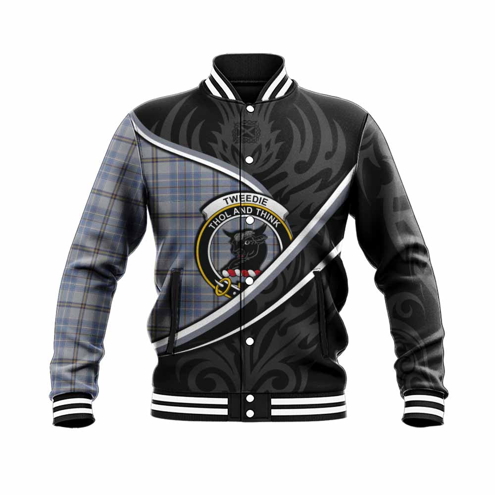 Tweedie Tartan Family Crest Baseball Jacket Celtic Scottish Thistle Floral - Tartan Vibes Clothing
