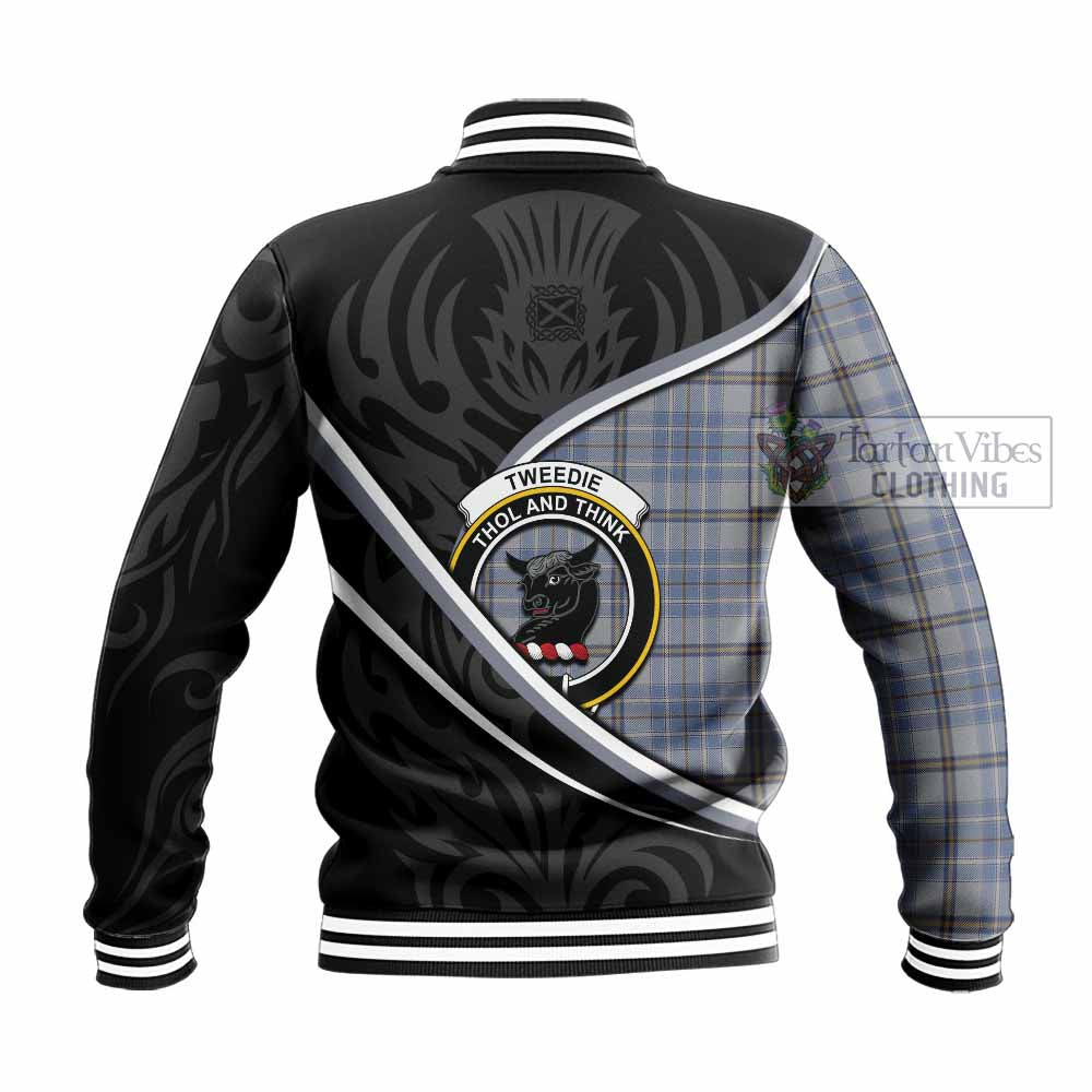 Tweedie Tartan Family Crest Baseball Jacket Celtic Scottish Thistle Floral - Tartan Vibes Clothing