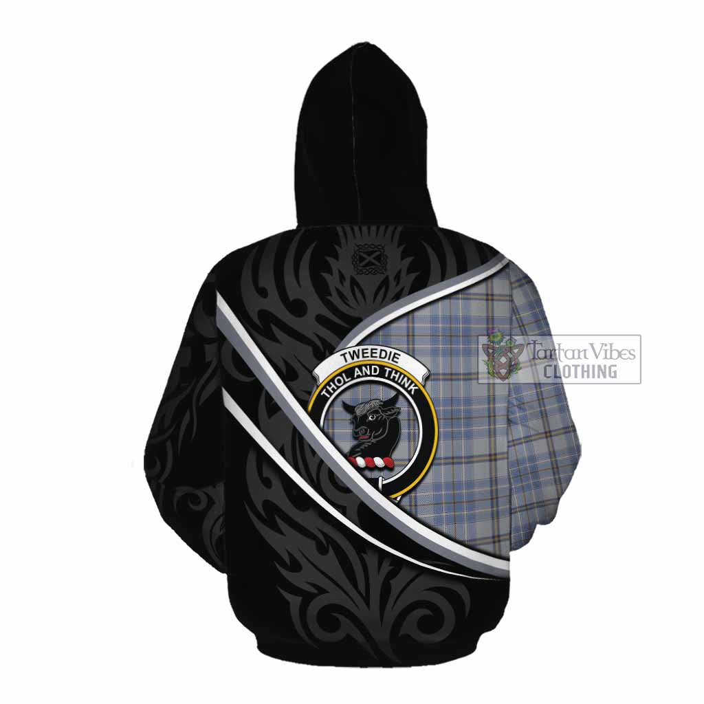 Tweedie Tartan Family Crest Cotton Hoodie Celtic Scottish Thistle Floral - Tartan Vibes Clothing