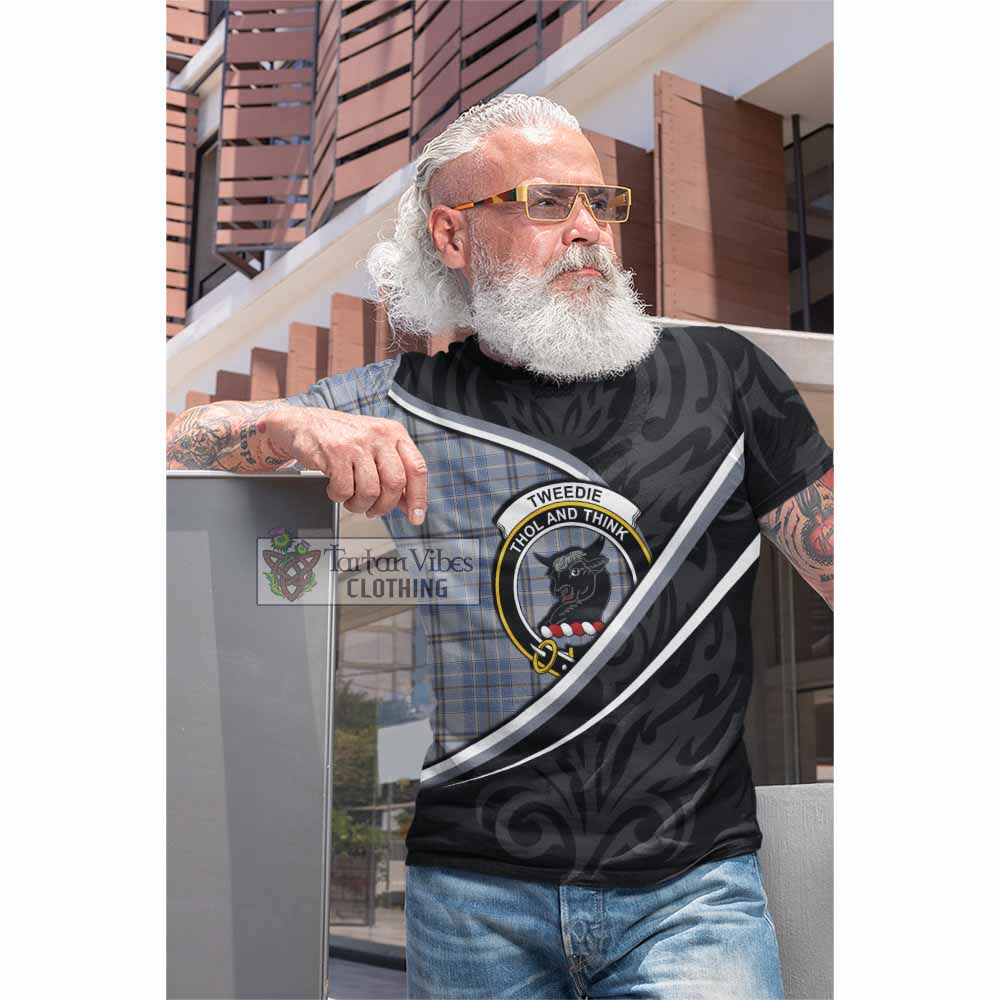 Tweedie Tartan Family Crest Cotton T-shirt Celtic Scottish Thistle Floral - Tartan Vibes Clothing