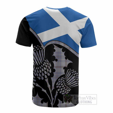 Tweedie Tartan Family Crest Cotton T-shirt Scotland Thistle Floral Flag Style