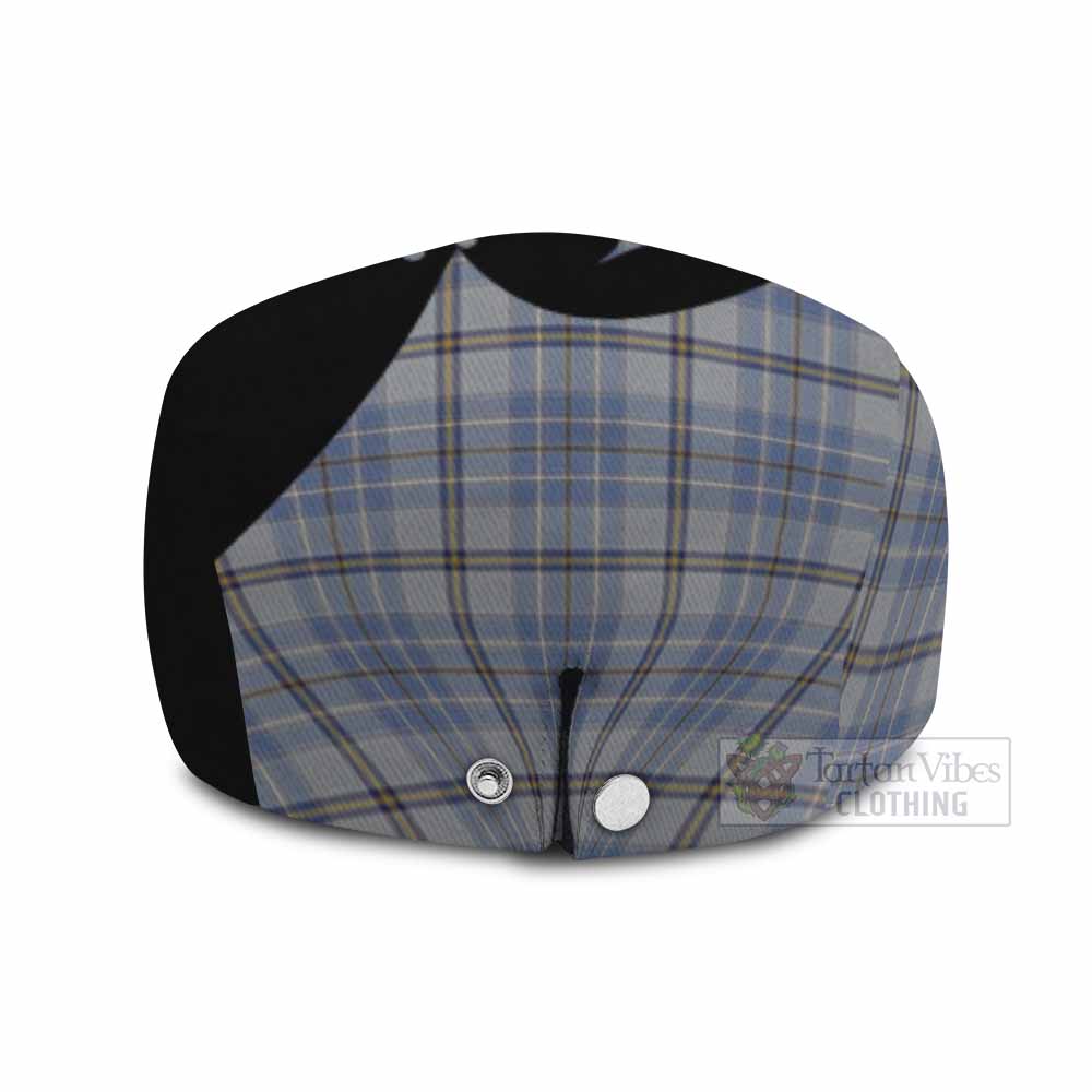 Tweedie Tartan Family Crest Flat Cap, Jeff Cap Scotland Thistle Floral