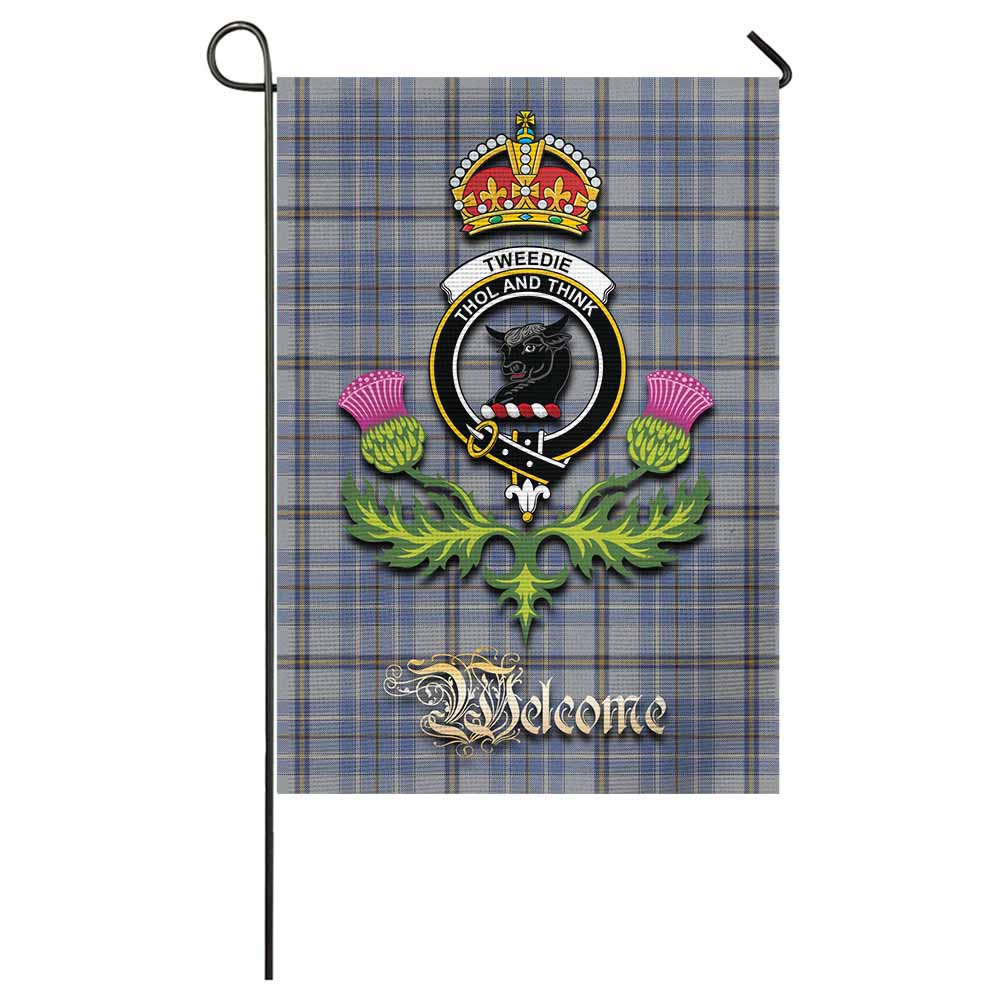 Tweedie Tartan Family Crest Garden Flag Royal Thistle Welcome Style - Tartan Vibes Clothing