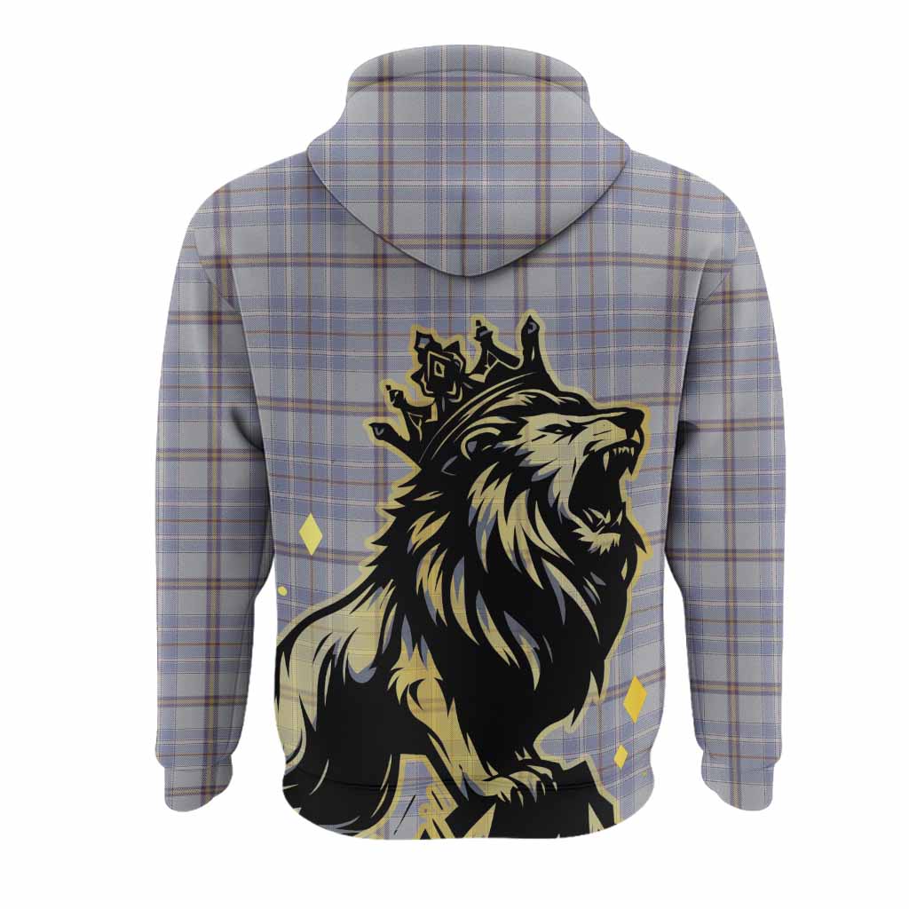 Tweedie Tartan Family Crest Hoodie Crowned Lion Roaring