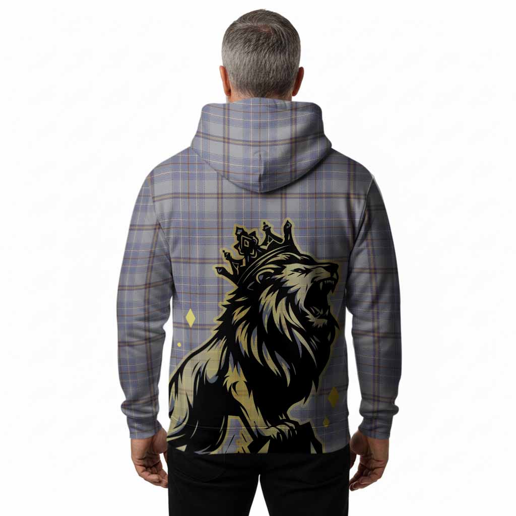 Tweedie Tartan Family Crest Hoodie Crowned Lion Roaring
