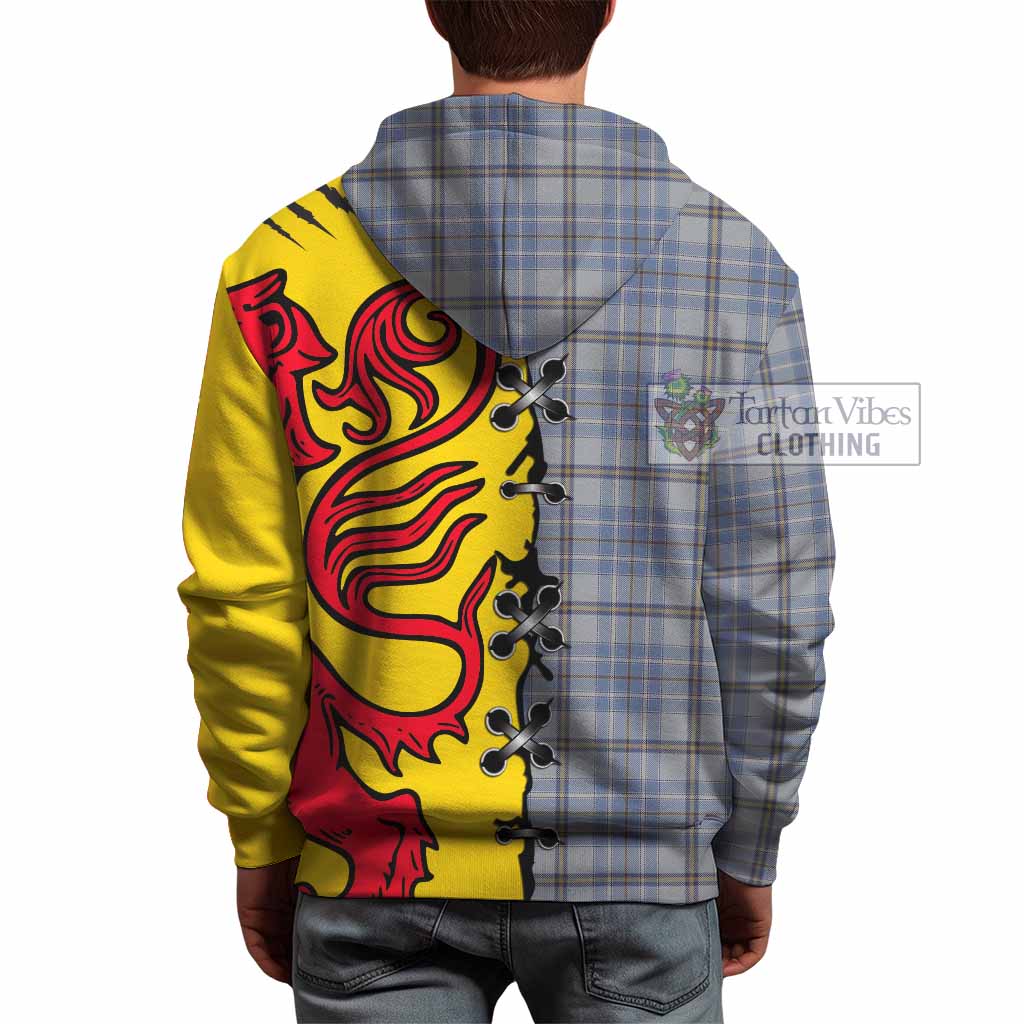 Tweedie Tartan Family Crest Hoodie Lion Rampant Honor - Tartan Vibes Clothing