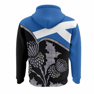 Tweedie Tartan Family Crest Hoodie Scotland Thistle Floral Flag Style