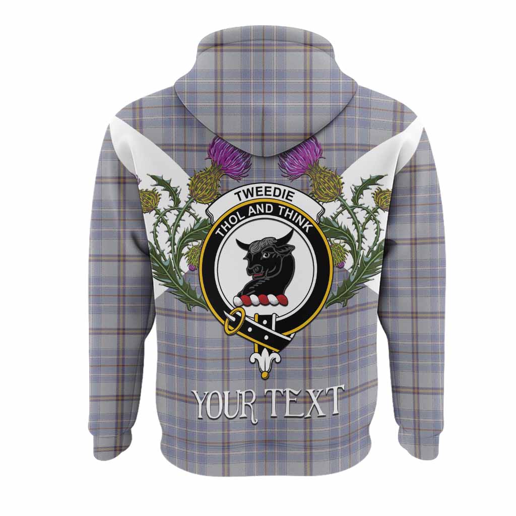Tweedie Tartan Family Crest Hoodie Scottish Burns Night Thistle Floral