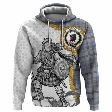 Tweedie Tartan Family Crest Hoodie Scottish Highland Warrior Celtic Knot Thistle