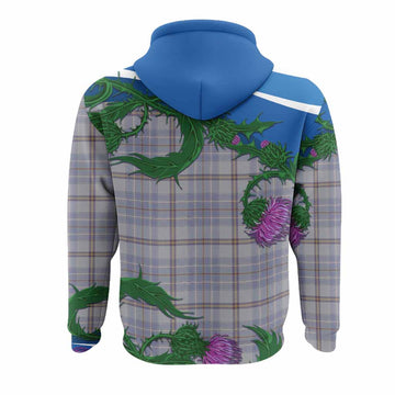 Tweedie Tartan Family Crest Hoodie Thistle in Minimalism
