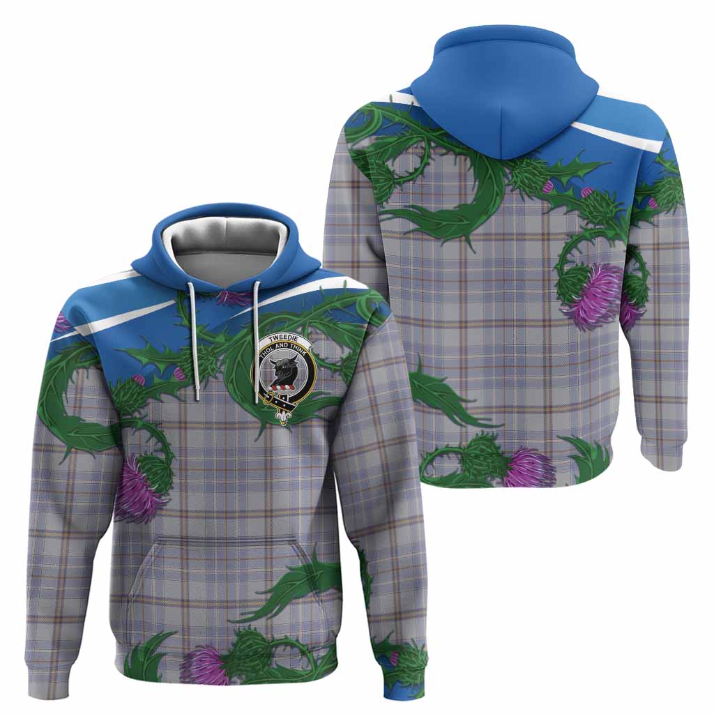 Tweedie Tartan Family Crest Hoodie Thistle in Minimalism