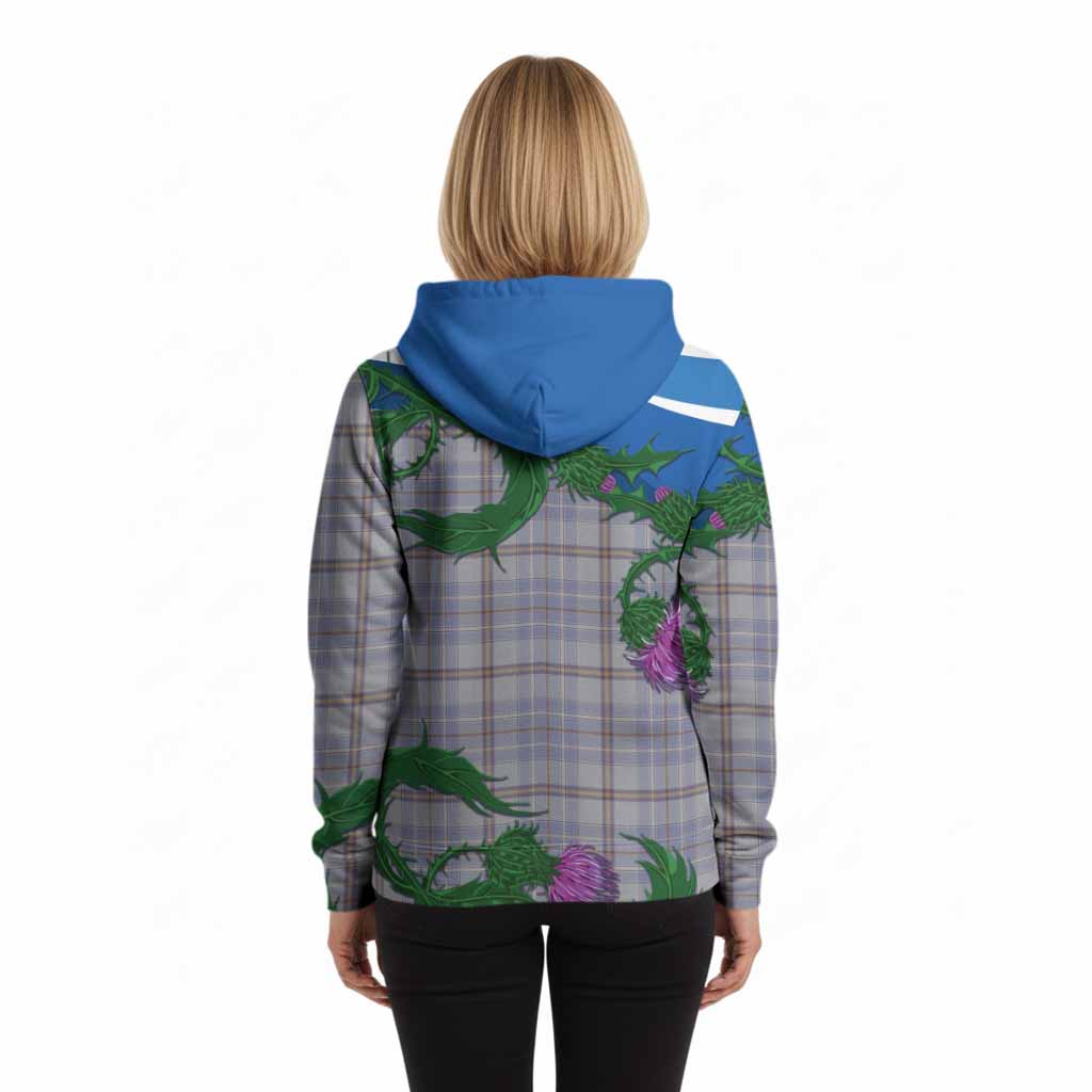 Tweedie Tartan Family Crest Hoodie Thistle in Minimalism