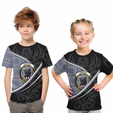 Tweedie Tartan Family Crest Kid T-shirt Celtic Scottish Thistle Floral - Tartan Vibes Clothing