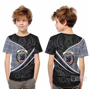 Tweedie Tartan Family Crest Kid T-shirt Celtic Scottish Thistle Floral - Tartan Vibes Clothing