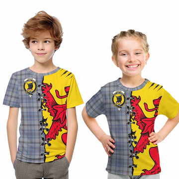 Tweedie Tartan Family Crest Kid T-shirt Lion Rampant Honor - Tartan Vibes Clothing