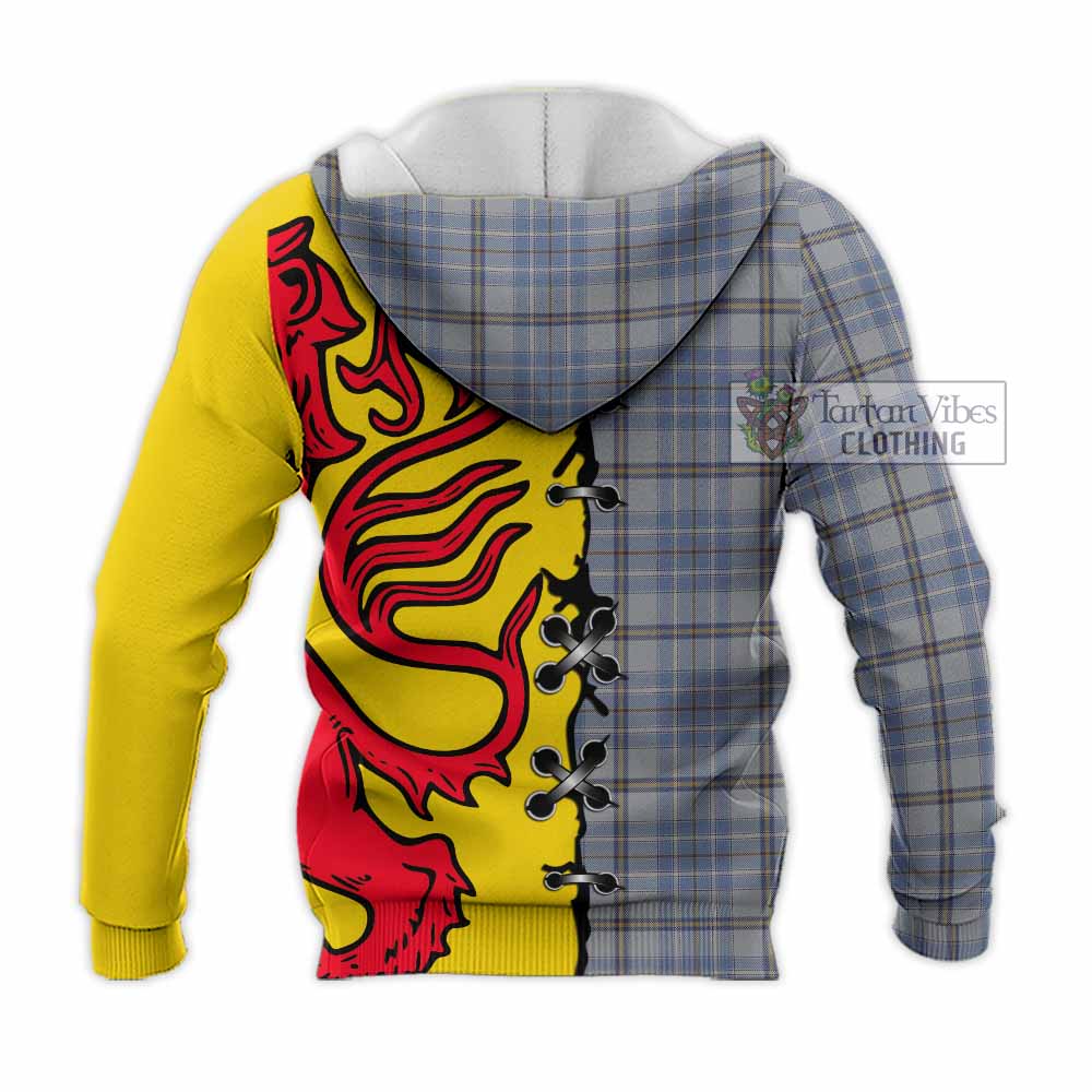 Tweedie Tartan Family Crest Knitted Hoodie Lion Rampant Honor - Tartan Vibes Clothing