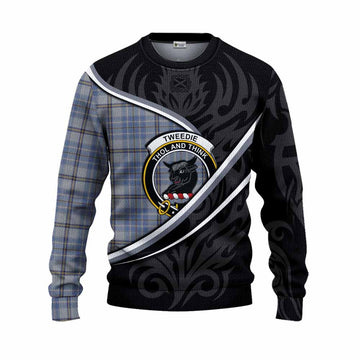 Tweedie Tartan Family Crest Knitted Sweater Celtic Scottish Thistle Floral - Tartan Vibes Clothing
